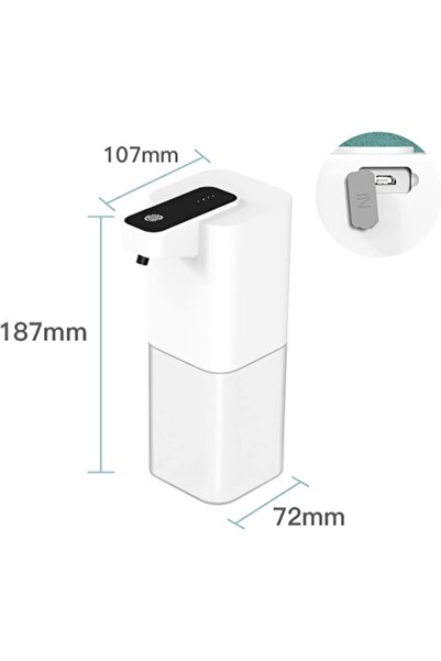 Generic Fully Automatic Soap Dispenser P5 Wall-Mounted 400ml USB Rechargeable...