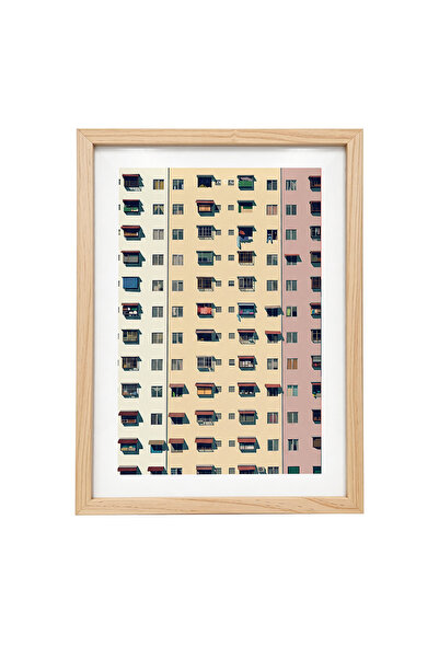 KAYNOCK Pattern, Facades, Poster Tablo Ahşap Çerçeve