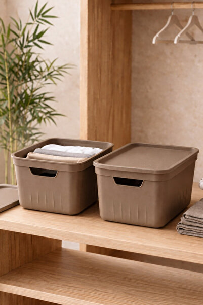 Kitchen Life Aura 2-Piece Multi-Purpose Storage Container with Lid Closet Org...