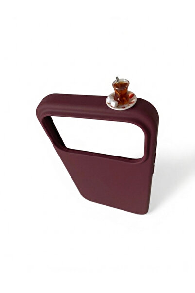 lotusbybuket غطاء سيليكون لهاتف آيفون 17 بروماكس بتصميم شاي بالسكر (يمكن أن ت...