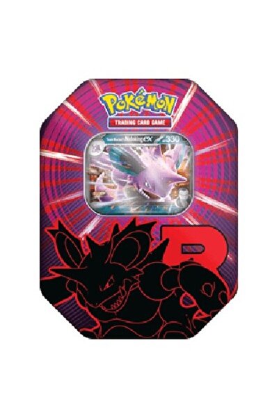 Pokemon Team Rocket Tins: Team Rockets Nidoking ex Tin