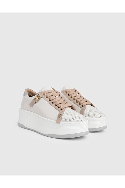 İLVİ Pantofi sport de damă Nova din piele naturală crem