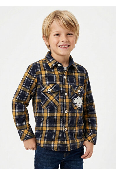 Doctor junior Момчешка жълта карирана дървосекачска риза