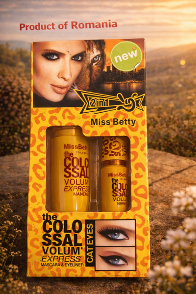 Clino Miss Betty 2in1 Mascara + Eyeliner Set – Colossal Volume Express, Eye m...