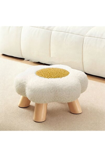 Other كرسي أطفال لطيف على شكل زهرة بيضاء |   كرسي تغيير حذاء الأطفال