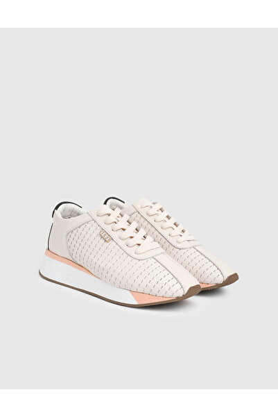 İLVİ Pantofi sport de damă, bej, din piele naturală Flux