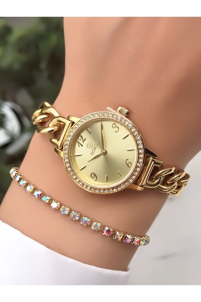 Homies Women's Wristwatch - Adjustable Steel Band - Comes with a Bracelet Gift
