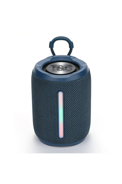 T&G 679 MAVİ RENK (8 Watt, RGB Işıklı, Çift Bass lı Bluetooth Hoparlör)