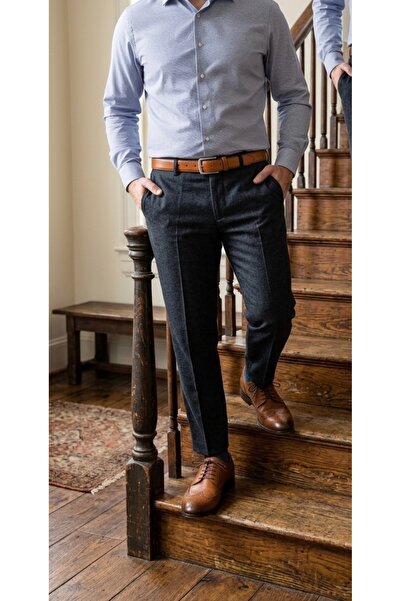 oflamaz Pantofi pentru bărbați, clasici, interior și exterior, 100% piele nat...