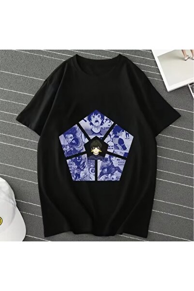 Touz Tricou oversize unisex cu imprimeu Anime Bluelock