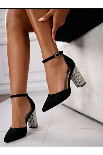 Zaira Γυναικεία μαύρα ψηλοτάκουνα παπούτσια από οικολογικό δέρμα Liorra # 246...