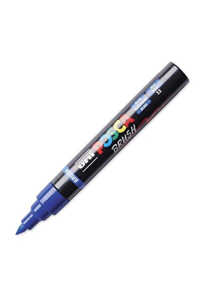 POSCA Marker cu vârf tip pensulă PC-5BR - Albastru