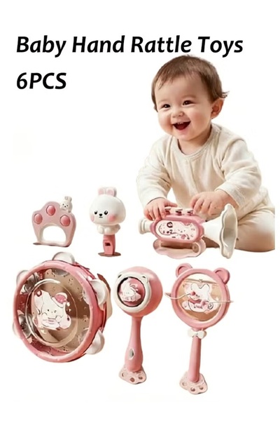 Generic 6Pcs Rattle Playset Infant Early Education Musical Instruments Hand C...
