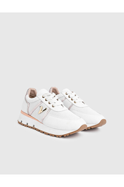 İLVİ Rielle Genuine Leather White Women's Sports Shoes