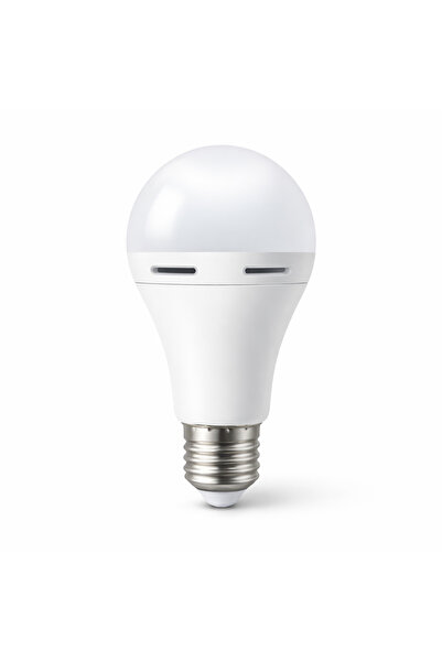 Cata Şarjlı LED Ampul 9W 830 Lümen E27 Beyaz Işık Elektrik Kesintisine Uygun