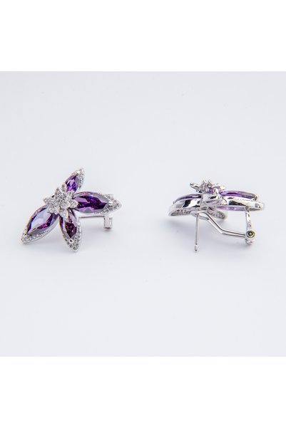LABELRM Amethyste Royale Bloom Earrings