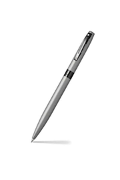 Sheaffer قلم تذكير E9019 بلون رمادي مطفي مع حواف سوداء مطلية بالـ PVD