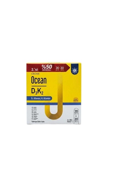 Ocean Orzax Ocean D3K2 Damla 20 ml 2-Pack