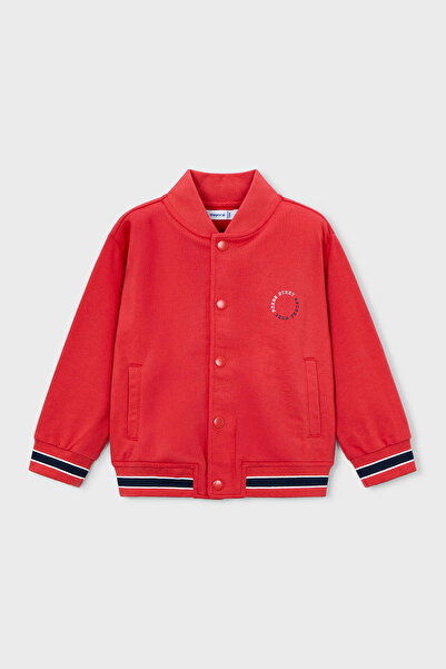 MAYORAL سترة بومبر مطبوعة للأولاد من إيريك بوي آركيد - أحمر