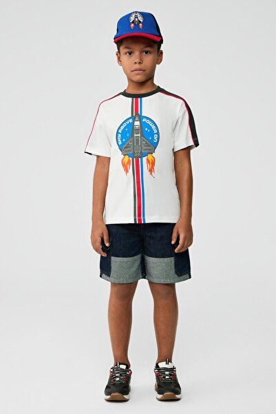 NBT JEANS BG Store Λευκό μπλουζάκι για αγόρι