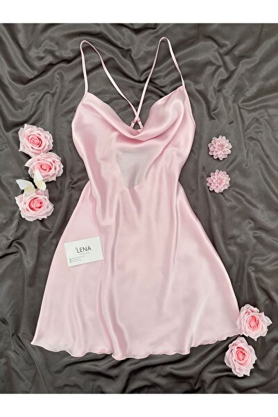 Lena Homewears Cămașă de noapte din satin cu guler Degaje pentru femei