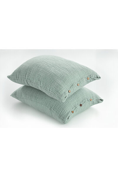 luxtex Μαξιλαροθήκη 4 στρώσεων από μουσελίνα 50 x 70 εκ. (2 τεμάχια)