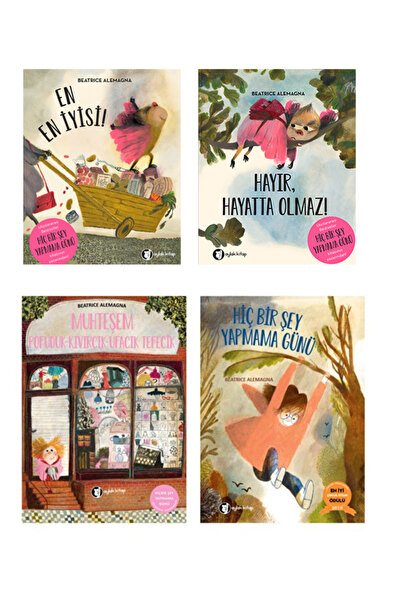 Aylak Kitap 4 Kitap Set - Hiç Bir Şey Yapmama Günü, Muhteşem Pofuduk, Hayır, ...