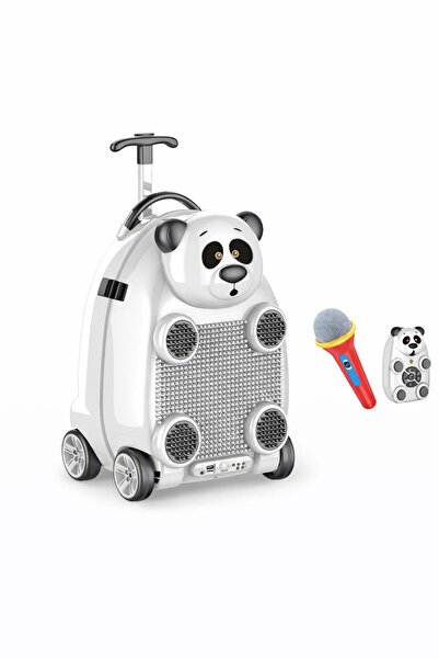 NO BRAND Troler / Valiză Copii 2 în 1 Muzical – Microfon, Bluetooth, Telecoma...