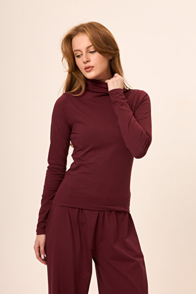 Zoor Ultra Soft Combed Modal High Collar Blouse