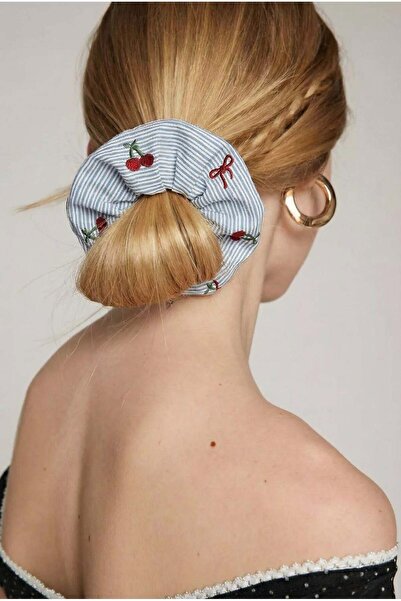 Katia&Bony Checkered Cherry Figured Blue Rubber Buckle