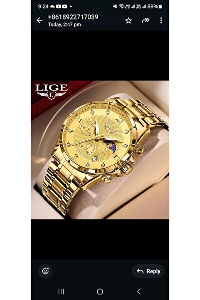 Lige Men’s Luxury Chronograph Watch