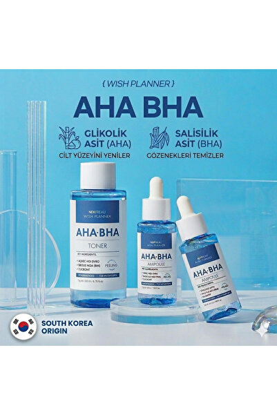 NEXTBEAU Kore Cilt Bakımı AHA-BHA Gözenek Sıkılaştırıcı & Leke Karşıtı Serum ...