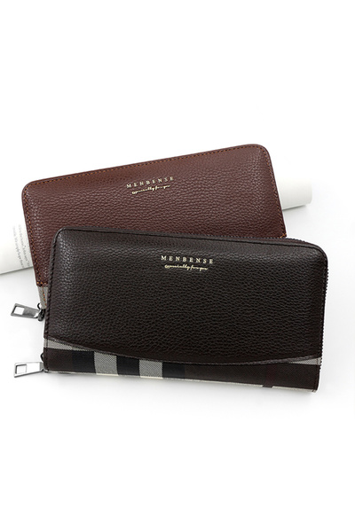 MenBense Men's Long Wallet Card Bag Certificate Bag