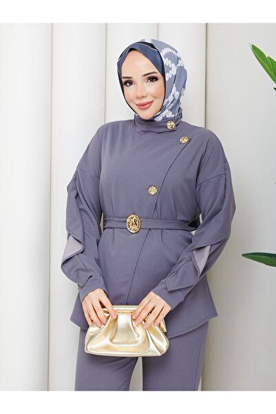 bm bessomoda fashion boutique طقم ملابس نسائية إسلامية مكون من قطعتين: بلوزة ...