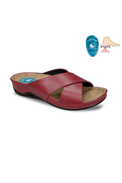 Ceyo 9946-1 Women's Slippers - Bordo
