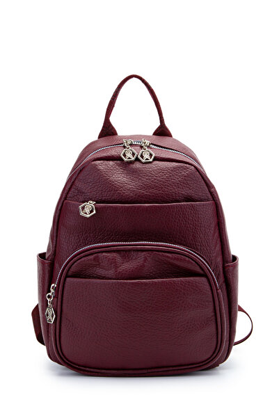 minebag Multi-Compartment Holly Women's Backpack Bag Claret Red