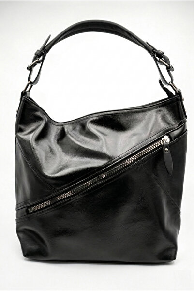 Shoesers Geantă de umăr și de mână casual, din piele cu model, cu fermoar, pe...