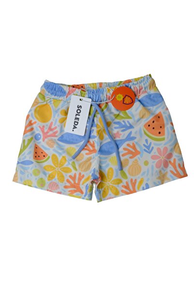 SOLEDA Quick-Drying Boys' Swim Shorts Underwater Salad