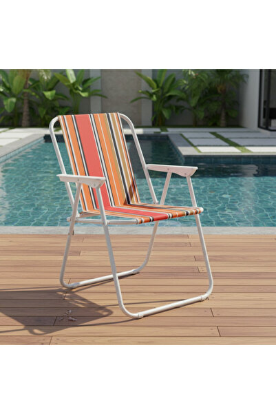 PROCART Foldable beach and camping chair, metallic, lightweight, compact, 58x...