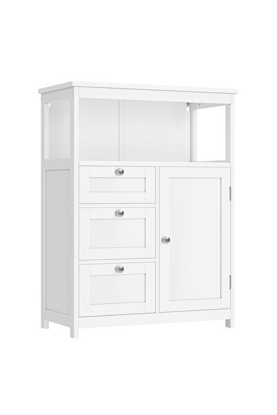 VASAGLE Bathroom Cabinet with 3 Drawers and Cupboard, Adjustable Shelf, 60x30...