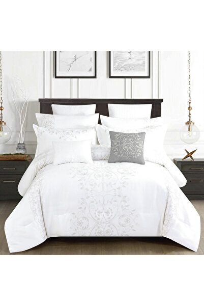 Alhabib bedding Sandra Summer Double Embroidered White Bedspread Suitable for...