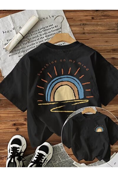 Toum Τέλεια Καλοκαιρινή Χαρά Τυπωμένο Unisex Oversize T-Shirt