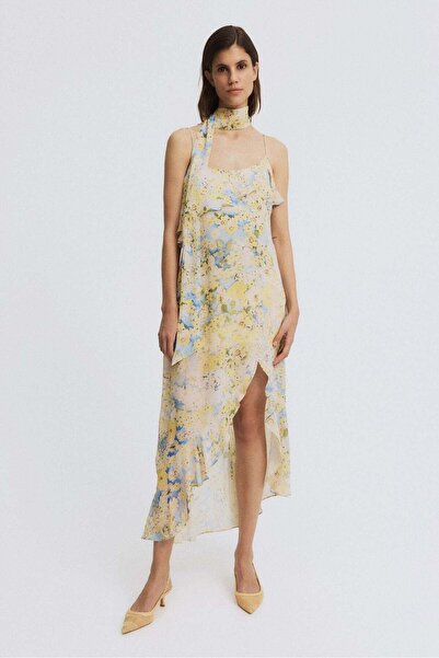 H&M فستان MAMA من الشيفون مع وشاح