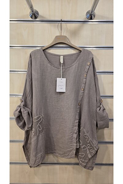 Park Moda Women's Italian Linen Blouse