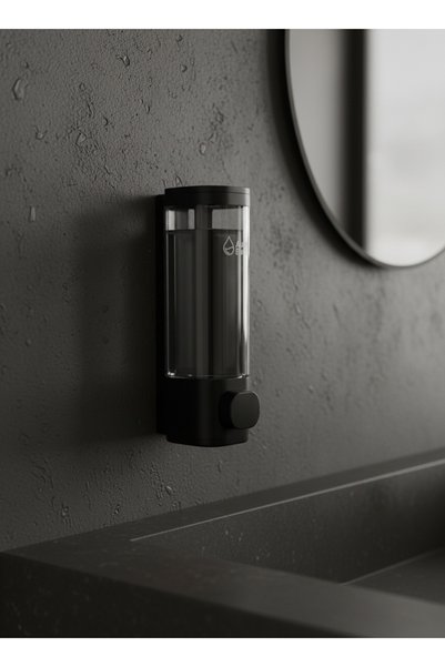Aura Bath Wall-Mounted Practical Liquid Soap and Shampoo Dispenser for Kitchen and Bathroom - Luxury Design Single 300ml