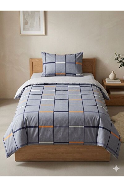 Constanza Exclusive Lunessa Cotton Patterned 160 X 220 cm Single Duvet Cover Set