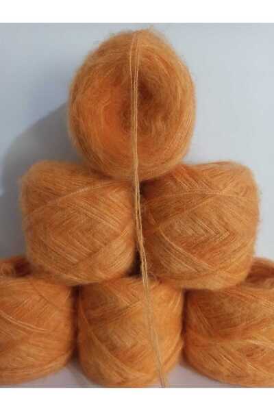 İPEK YÜN İPLİK DÜNYASI Angora Knitting Yarn 3 Ply (Apricot) 100Gr