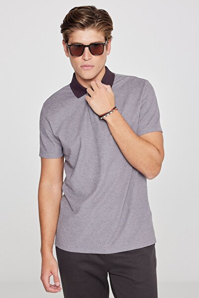 AC&Co / Altınyıldız Classics Ανδρικό μπλουζάκι με λαιμόκοψη πόλο από βαμβάκι ...