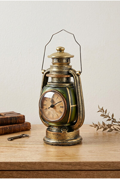 CaactuStore Dekoratif Gaz Lambası Şeklinde Masa Saati