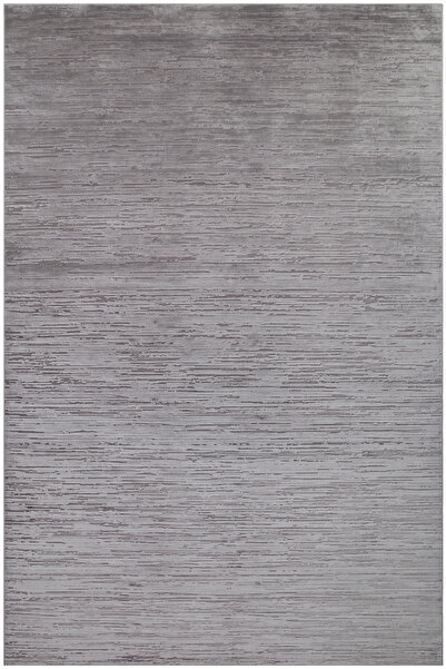 Cool Halı Mizan Antrasit Viskon Kadifemsi Yumuşak Premium Lüks İpek Görünümlü...